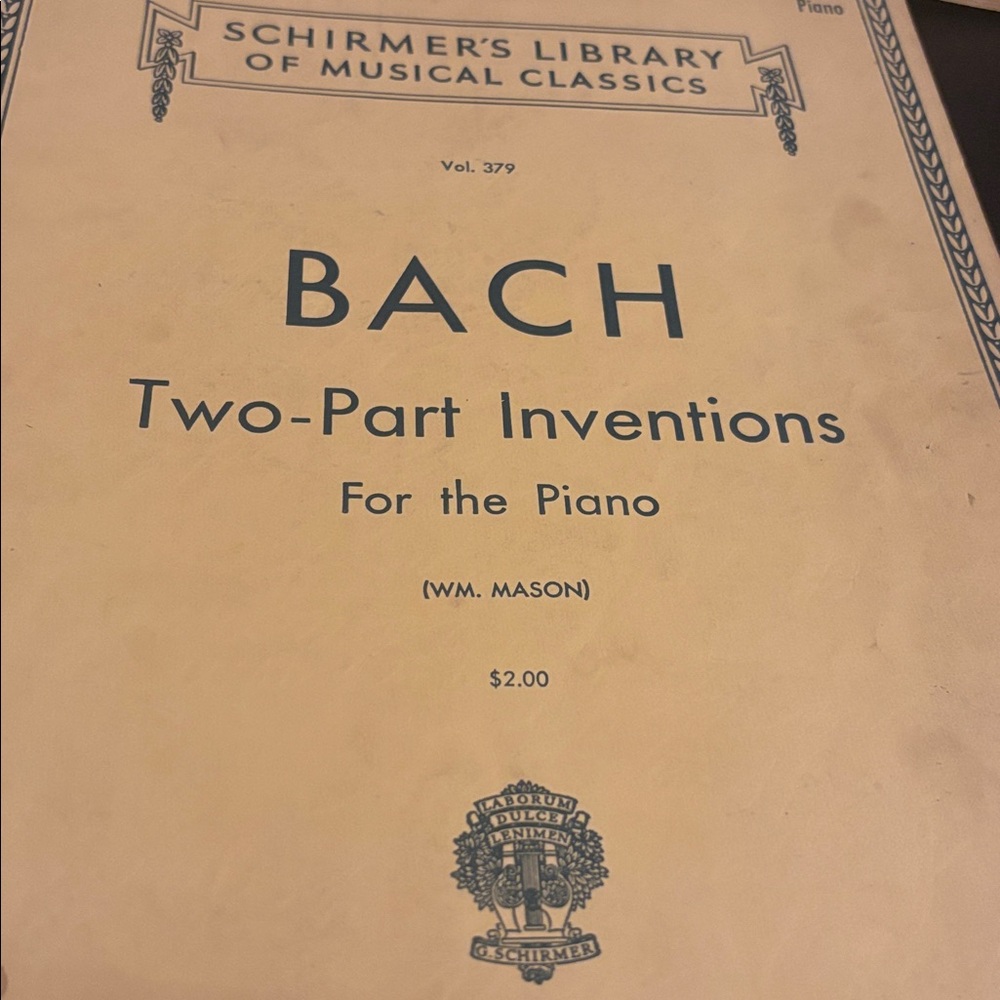 Bach Two-Part Inventions Sheet Music